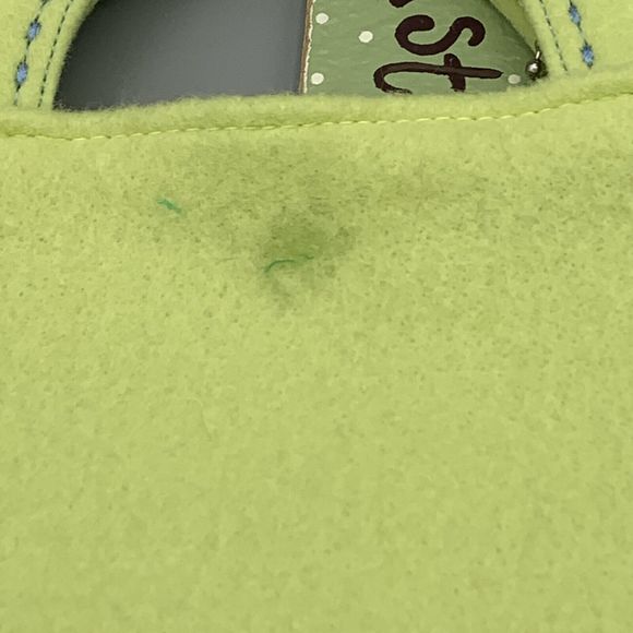 Embroidered Felt Easter Bag Tote Easter Chicks and Happy Easter Wooden Tag - Picture 6 of 9